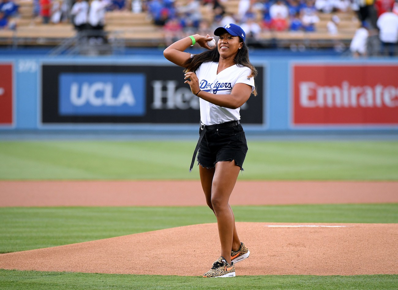 WATCH Osaka throws "ace" first pitch at Dodgers' Japan Night