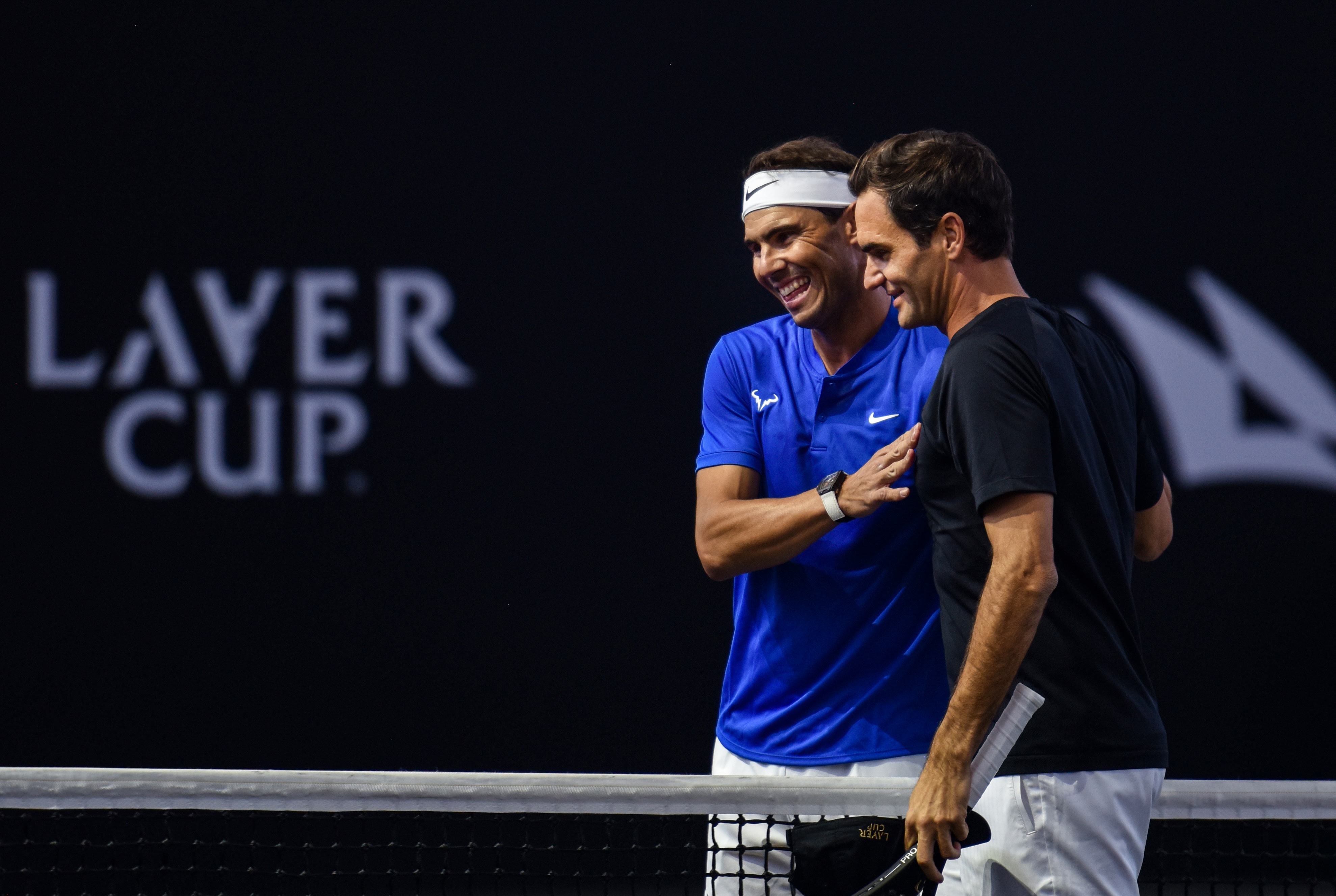 WATCH Roger Federer warms up with Rafael Nadal ahead of final match