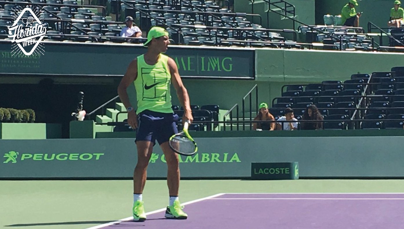 Players hit the courts at the Miami Open Tennis com