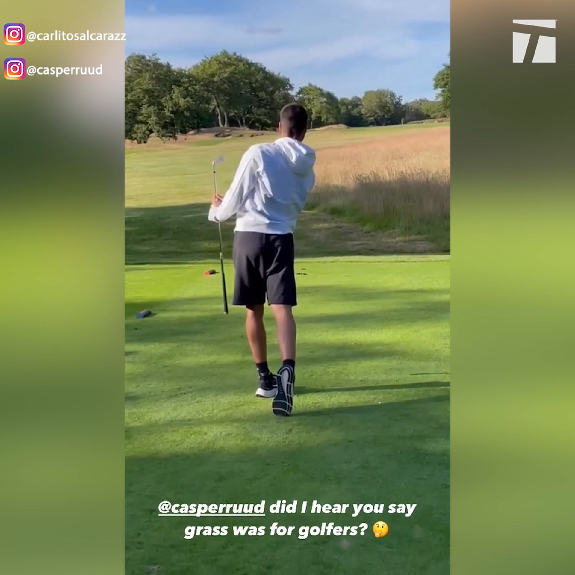 Alcaraz heads to golf course before Wimbledon | Tennis.com