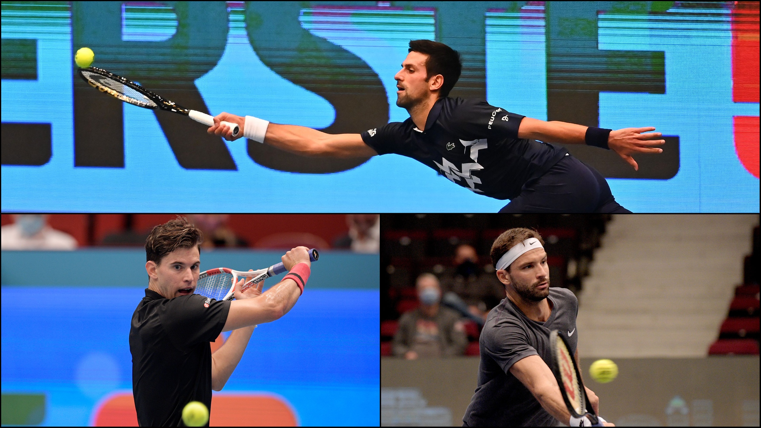 Djokovic passes Krajinovic test in Vienna; Thiem, Dimitrov win openers