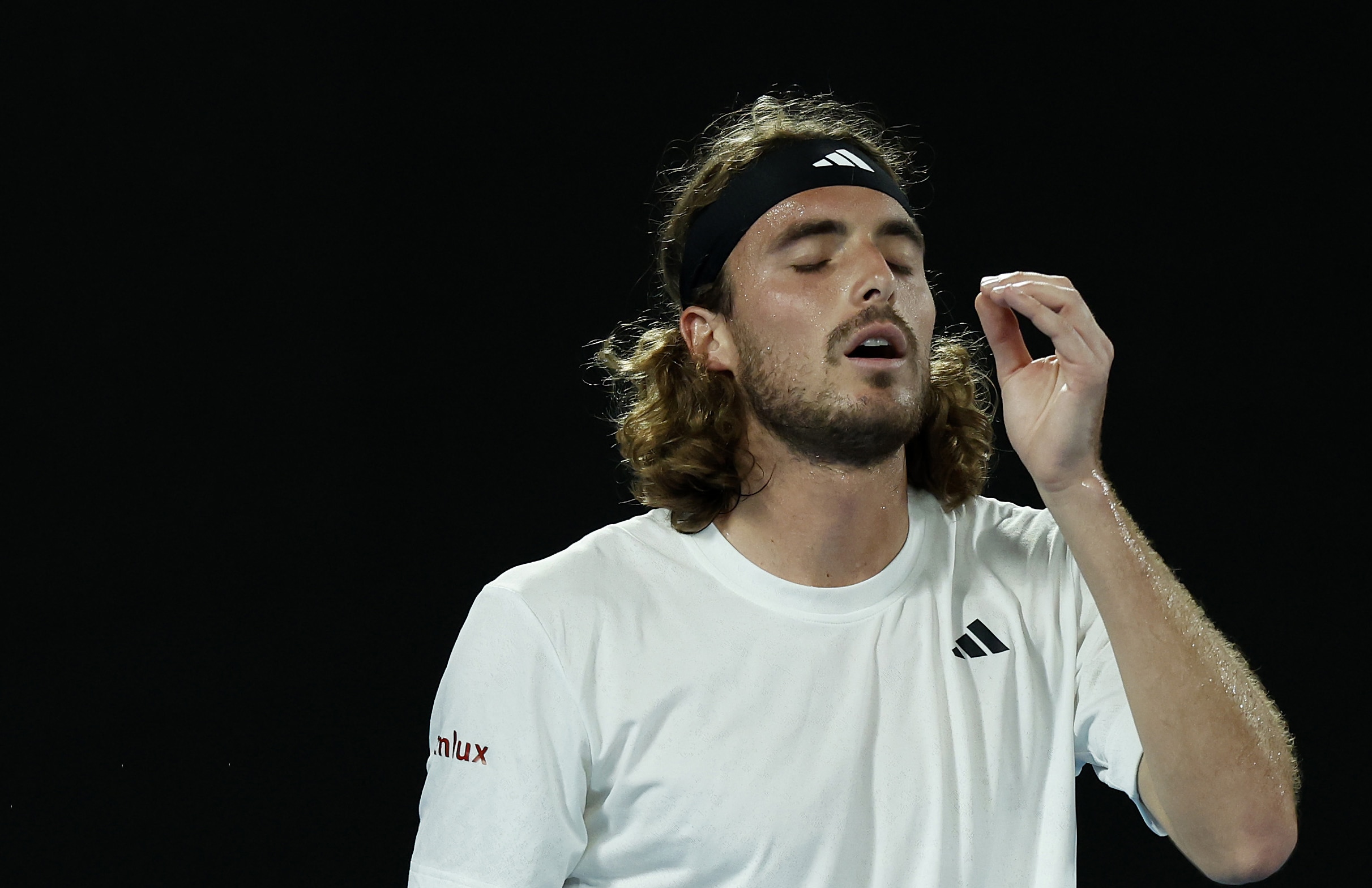 WATCH Stefanos Tsitsipas nearly sees Australian Open ended by moment of frustration