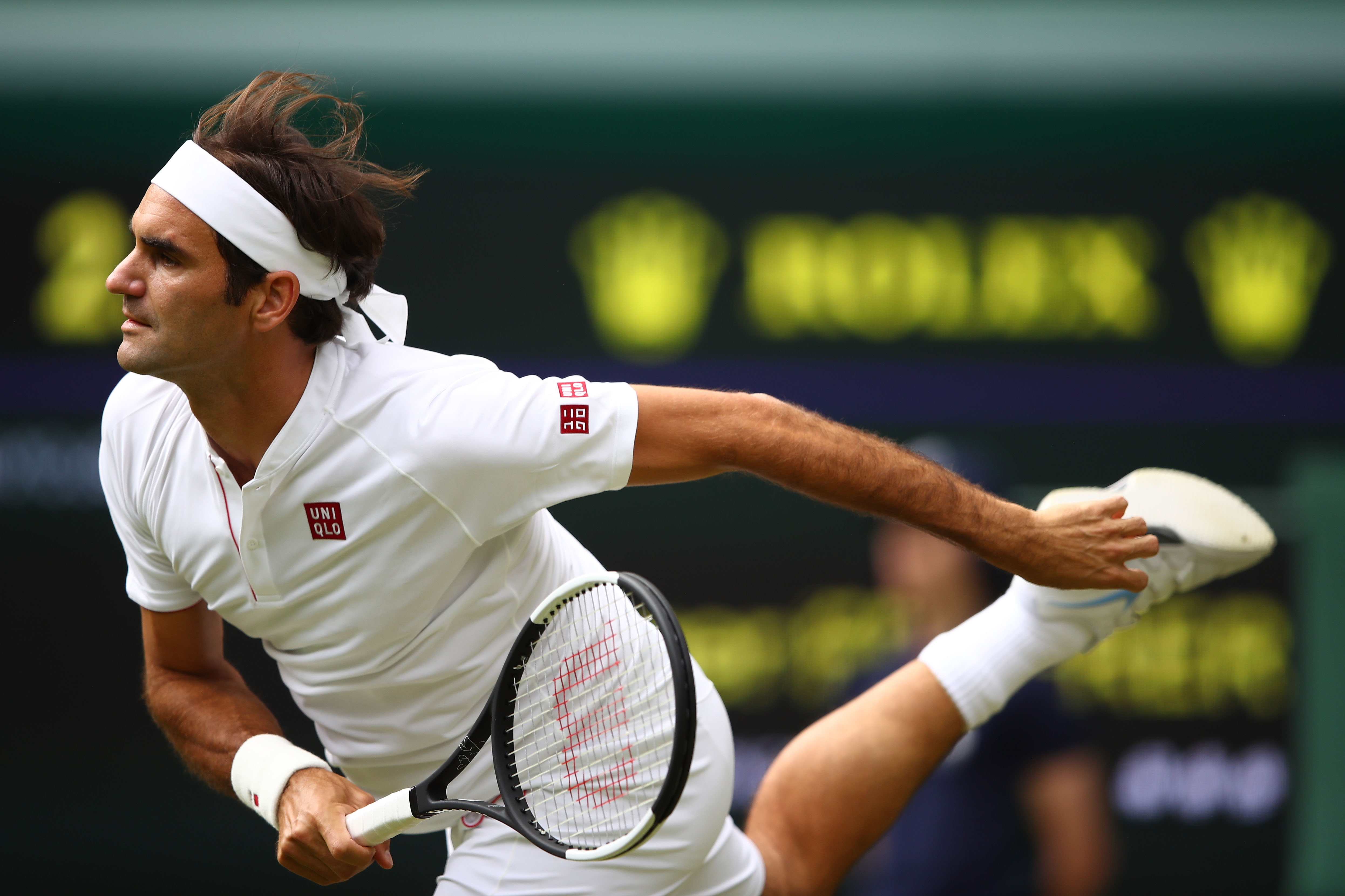 Force of July: Roger Federer won 35 straight points on his serve today