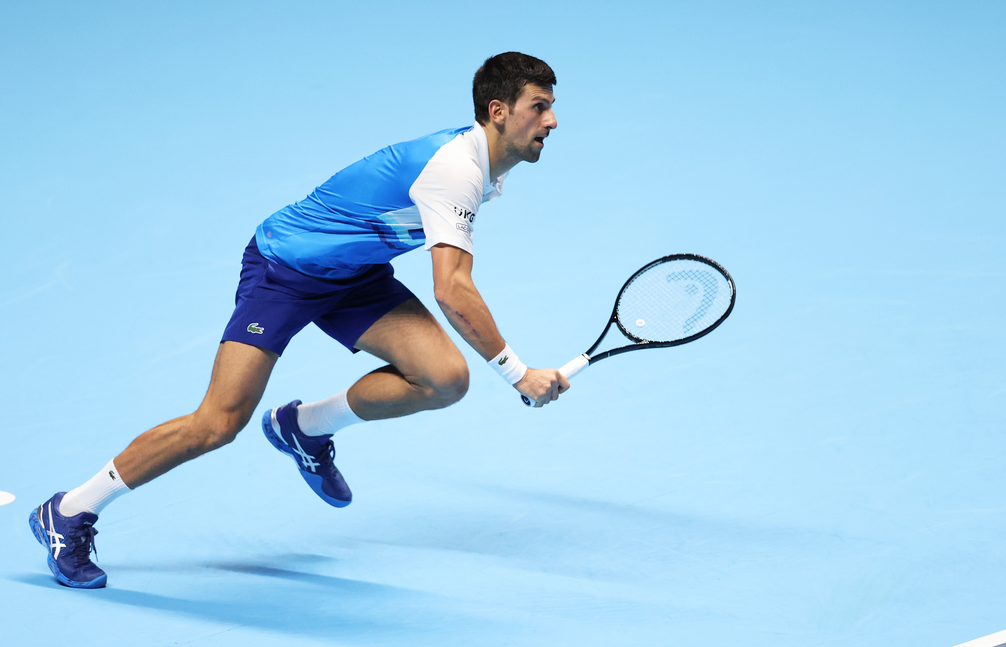 Borrowing a page from idol Sampras, Novak Djokovic serves his way to opening ATP Finals win over Casper Ruud