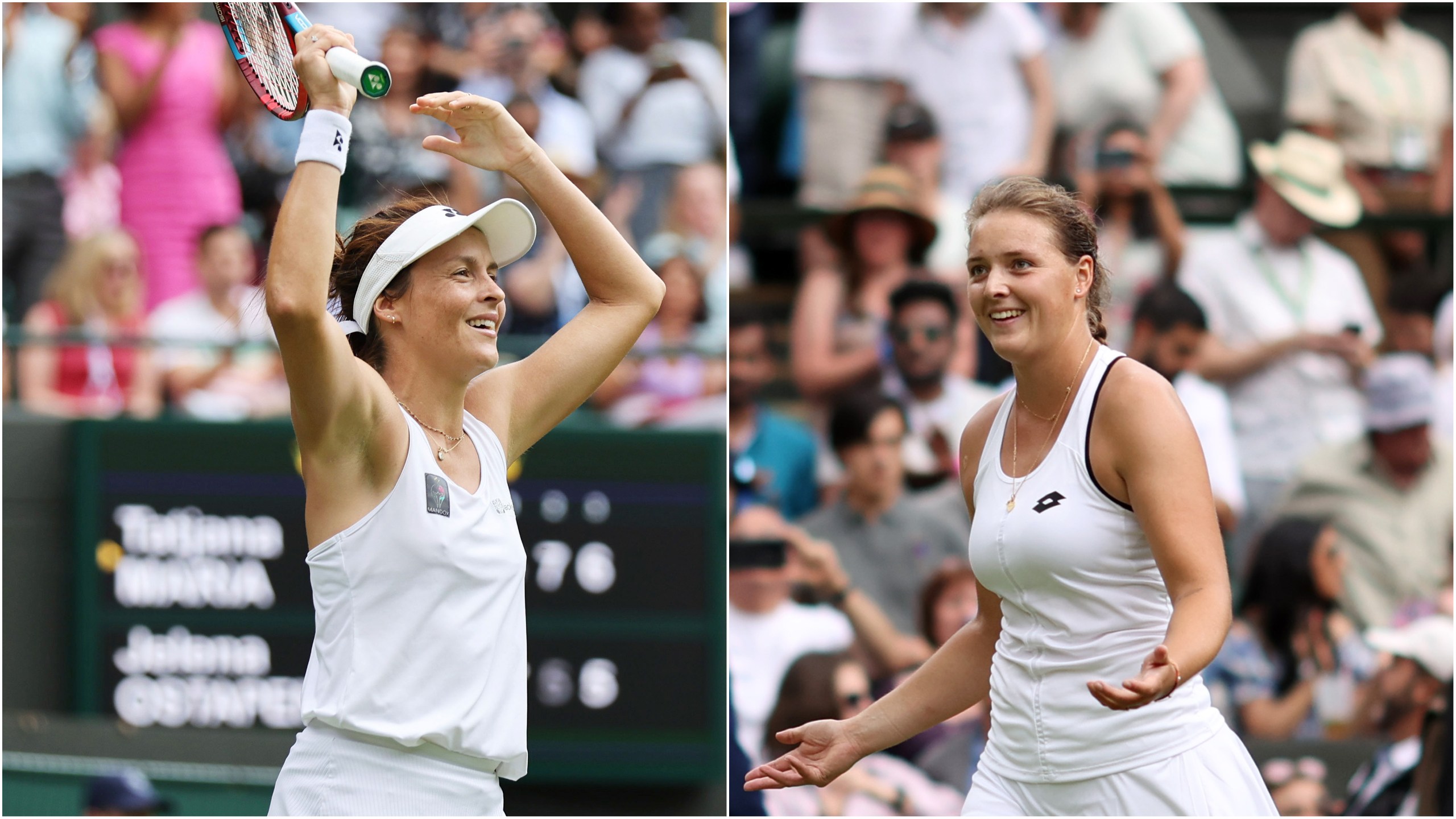 Tatjana Maria saves two match points against Jelena Ostapenko to set all-German Wimbledon quarterfinal with Jule Niemeier